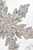 12" Platinum Sequin & Pearl Snowflake - Close-Up