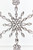 9.5" Crystal Jeweled Snowflake Ornament - Close-Up