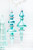 9.5" Northern Sky Blue Glass Finial Ornament