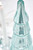 15" Light Blue Mercury Glass Tabletop - Tree Top