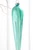 10" Frosty Blue Glass Icicle Ornament - Close-Up