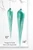 10" Frosty Blue Glass Icicle Ornament with the 14" ornament