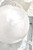 6.75" White Frost Glass Ball Ornament - Close-Up