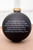 3.25" Ebony U.S . Army Logo &  Song Glass Ball Ornament - "The Army Goes Rolling Along" Verse