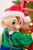 40" Mr. Christmas Super Climbing Plush Elf - Handsome Face