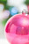 4" Red Iridescent Ball Ornament - Close-Up