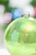 4" Green Iridescent Ball Ornament - Close-Up