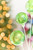 15" Green Iridescent Ball Pick - Close - Up