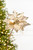 22" x 11” Gold Metallic Glitter Poinsettia Stem