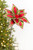 20" x 11.5" Whimsical Red & Green Poinsettia Stem