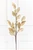 24" Metallic Gold Pomegranate Leaf Spray