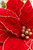 20" x 21” Giant Red Velvet Poinsettia Stem - Close-Up