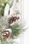 22" Snowy Pinecone & Magnolia Wreath - Pinecone Detail