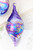 4" - 6" Purple Iridescent Blown Glass Ornament - Finial Option
