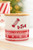 4.75" Ceramic Peppermint Candy Canister - Horizontal Stripes