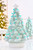 15" Light Blue Ceramic LED Tree