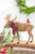 6.5" - 9" Moose with Cardinal & Plaid Scarf - Standing Option