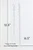 16.5" Glass Icicle Ornament with the 12.5" Glass Icicle Ornament