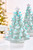 11.5" Light Blue Ceramic LED Tree