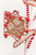 30" Gingerbread House Spray - Close-Up