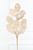 27" Champagne Glitter Berry Leaf Spray