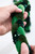 66" Green Velvet Sequin Braided Roping - Close-Up