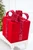 16" Red Velvet Sequin Gift Box