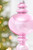 9" Pink Pearlescent Finial Ornament - Close-Up