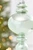 9" Mint Pearlescent Finial Ornament - Close-Up