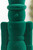 13" Flocked Green Nutcracker Ornament - Close-Up