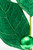 30" Green Velvet Holly Leaves Spray - Close-Up