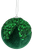 5" Emerald Sequin Velvet Ball Ornament - Detail