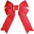 18" Red Canvas Bow w/Gold Trim