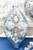 4" - 6" Silver Embellished Jewel Glass Ornament - Finial