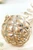 4" Glass Tufted Ball Ornament
Light
