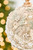 5" Embellished Pearl Glitter Ornament - Close-Up