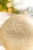5" Gold Mercury Glass Blown Ball Ornament - Close-Up