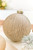4" - 6" Champagne Glitter Ribbed Glass Ornament - Ball Option