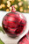 5" - 8" Red Swirl Blown Glass Ornament - Ball Option