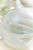5" Pale Blue Iridescent Glass Ball Ornament - Close-Up