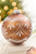 4" - 6" Ornate Gingerbread Glass Ornament - Ball Option