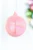 4" Iridescent Pink Glass Ball Ornament