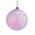 4" Iridescent Lavender Glass Ball Ornament - Shown with a White Background