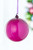 5" Sheer Plum Glass Ball Ornament