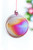 5" Iridescent Red Glass Ball Ornament