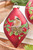 4" - 5.5" Red Cardinal & Holly Glass Ornament - Finial