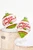 4" - 6" Red & Green "Merry Christmas" Glass Ornament