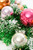 48" Snow Glitter Ball Retro Garland - Close-Up