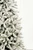 9' King Flock Slim Tree - Right Side