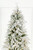 9' Flocked Fir Tree with 900 Warm White LED Lights - Tree Top